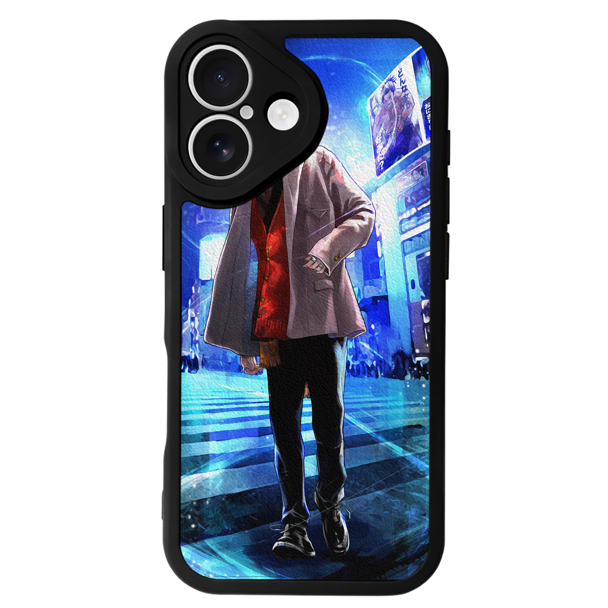 （画像用） 呪術廻戦 Jujutsu Kaisen 【iPhone 16シリーズ対応】シリコンスマホケース（レザー調） 材質：シリコン